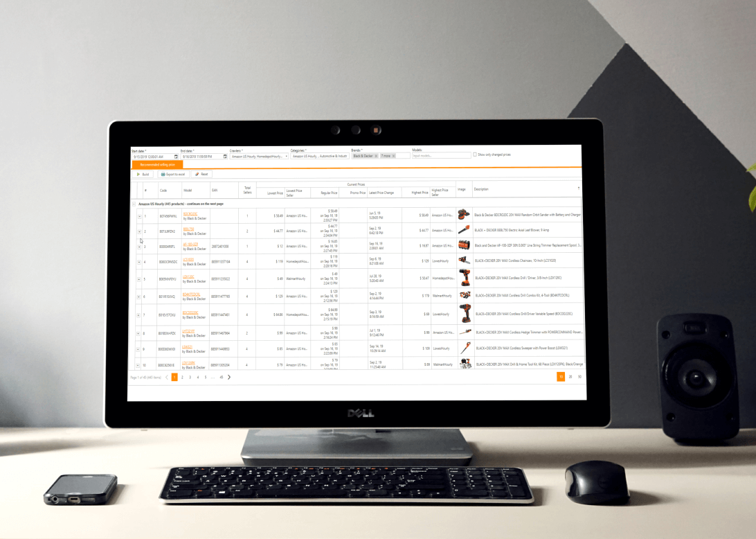 Market Analysis Tool screen